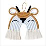 Handmade Reindeer Lion Shape Woven 100% Cotton Macramer Wall Decor Kids Room Decoration