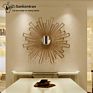 Handmade round Shape Sun Mirror Metal Wrought Iron Art Decor Bedroom Decor Wall