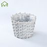 Handmade Square Home Garden Flower Pot Wooden Planter Flowerpot with Plastic Liner Set of 3 Customized