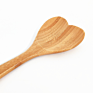Heart Shape Kitchen Utensil Bamboo Wooden Serving Mixing Spoon for Cooking
