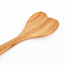 Heart Shape Kitchen Utensil Bamboo Wooden Serving Mixing Spoon for Cooking