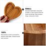 Heart Wood Tray Bamboo Wooden Trinket Tray Reusable Snack Dinner Dish
