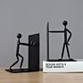 Heavy Metal Two Man Shape Bookends for Desktop Orgainzer