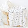 Hedgehog Shape Customizable Organic Bamboo Cotton Newborn Baby Wrap Muslin Swaddle Blanket