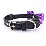 Heyri Pet Polka Dot Dog Accessories Pu Leather Bowknot Pet Collar Dual Layer Dog Tie Decorative Doted Dog Bow Tie Collars