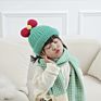 High Elastic Cartoon Bow Knot Knitted Baby Kids Cute Autumn Children Warm Beanie Hat
