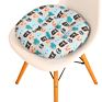 Home Decoration Design Printing round Linen Seat Cushion Office Sofa Cartoon Pillow