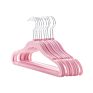 Home Use Kids Flat Plastic Hanger Velvet Hanger