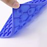 Honeycomb Design Dog Lick Pad Portable Silicone Slow Feeder Dog Lick Mat