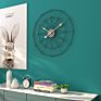 Household Is Contracted Restore Ancient Ways Sitting Room Iron Art Wall Clock round Adornment Clock Metal Clock Is Silent