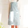 Household Kitchen Waterproof Oil Proof Women's Cotton Ultra-Thin Stripe Thin Style Apron