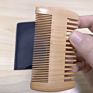 Hx08 Wood Wooden Brush Set Black Sandalwood Beard Comb for Men