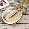 Hy Gold White Pineapple Ceramic Plate Porcelain Candy Trinket Tray Dish Jewelry Storage Tableware Decorative