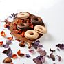 Hy Modern Ins Beech Donuts Black Walnuts Wooden Sealing Clips Creative Solid Wood Snack Clips Tea Sealing Strips