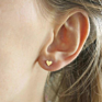 Hypoallergenic Love Ear Studs Post Simple Minimalist Earrings Tiny Cute Female 316L Stainless Steel Heart Stud Earrings