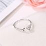 I Love You Personalized Letter Women Single Ring Love Heart Opening Ring