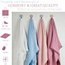 Ihome in Stock 120X120 Cm Bamboo Cotton Muslin Solid Color Baby Swaddle Wrap Blanket