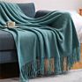 Ihome in Stock Textured Soft Sofa Souch Decorative Knit Cashmere Woven Throw Blanket