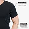 Import Austria Lenzing Modal anti Sweat Tee under Shirt Sweat Proof Undershirt Men's Slim Fit Crew Neck Plain T-Shirts