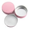 In Stock 30Ml 60Ml 100Ml Empty Pink Aluminum Jar Metal round Candy Tins for Lip Balm Ointment Cosmetic Packaging