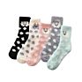 In Stock Microfiber Soft Comfortable Women Cute Colorful Sweet Warm Floor Sleeping Knitted Fuzzy Socks for Gir