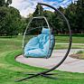 Indoor Luxury Rattan Chair Patio Egg Shape Hanging Set Lazy Swing Chairs for Sales