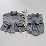 Infant Wear Lace Playsuit Baby Girls Linen Ruffle Romper Long Sleeve for Autumn