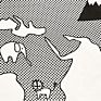 Ins Adventure World Map Black and White Diy Children's Room Decorations Children's Earth Game Play Crawling Mat