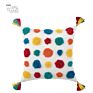 Ins Northern Style Colorful Rainbow Tassel Bohemia Living Room Decoration Throw Pillow