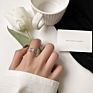 Ins Twist Ring Female Korean Personality Art Web Celebrity Design Thread Bow Open Ring