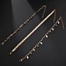 Ins Waterdrop Sterling Silver Anklets Cuban Link Letter Iced Out Cz Cuban Initial Anklets Women
