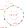 Irregular White Freshwater Pearl Seed Beads Collar Statement Plant Aesthetic Accessories Multicolor Flowers Necklace
