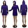 J9340 Cute plus Size Dress Casual Long Sleeve Women Clothes Hoodie Dress