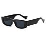 Jelly Color Sqaure Plastic Frame Wide Legs Shades Sunglasses Women