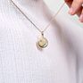 Jewelry Moon and Star Necklace Silver 925 Sparkle Cz Gold Necklace for Women