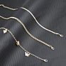 Jewelry Multilayer Butterfly Anklet Snake Chain Ankle Bracelet Gold Plated Anklets Women