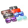Jheyewear Plastic Big Square Oversized Colorful Women Men Sun Glasses Shades Sunglasses
