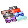 Jheyewear Plastic Big Square Oversized Colorful Women Men Sun Glasses Shades Sunglasses