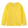 Jl-10806 Logo Super Soft Cotton round Neck Long Sleeve T Shirt Kids Solid Color Blank Children T-Shirts