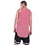 Jl-10901 Trend Men's Striped Tank Top 100% Cotton Mens Sleeveless Vest with Label