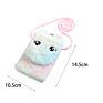 Kawaii Plush Unicorn Coin Purse Soft Fur Children Girl Makeup Bag Phone Bag Cute Shoulder Bag