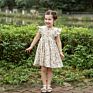 Kids Dress Casual Party Pinafore Flower Dress Ruffle Shoulder Floral Baby Girl's Dresses