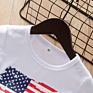 Kids Patriot American Flag T Shirt Baby Casual White T-Shirts Kid Girls Boys Short Sleeve Clothing
