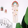 Kids Room Decor Hair Clip Organizer Rainbow Design Girls' Room Wall Hanging Ornament Baby Hairpin Storage Belt