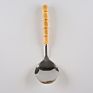 Kitchen Cooking Utensil Tableware Stainless Steel Long Bamboo Root Wooden Handle Heat Resistant Rice Soup Ladle Serving Spoon