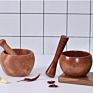 Kitchen Herb & Spice Tools Naturally Med Olive Wood Rustic Mini Mortar and Pestle