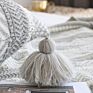 Knitting Cushion Cover Sofa Decoration 45*45 Weave Throw Pillow Case with Tassel for Chair Bed Couch Pattern Pillowcase Tassel