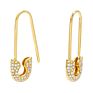 Silver Model Safety Pin Earring