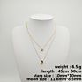 Korean Style Star and Moon Pendant Necklace Short Clavicle Chain Fashionable All-Match Women's Necklace