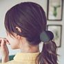 Korean Women Hair Accessories Candy Color Grab Hairpin Acrylic Disk Circular Ponytail Hair Claw Clips